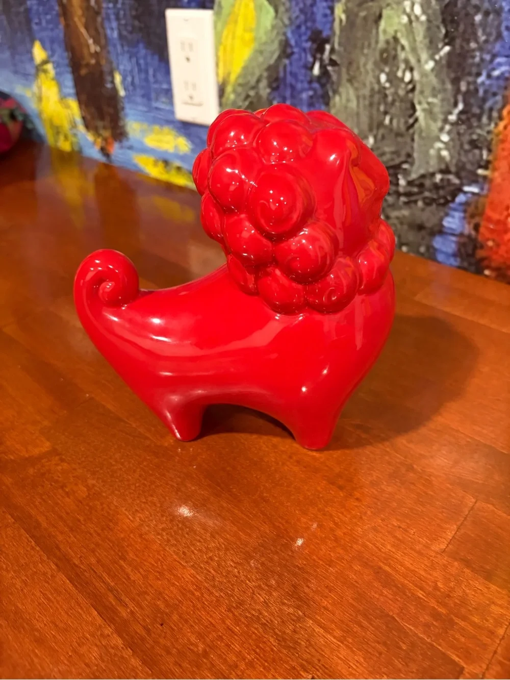 Stunning Vintage-Style Red Foo Dogs / Chinese Guardian Lion + A GIFT 🎁